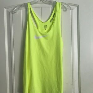 Neon yellow racer back work out t-shirt